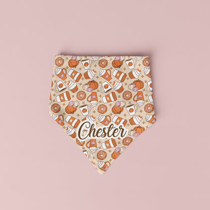 Bandana Otoño Coffee Pumpkins