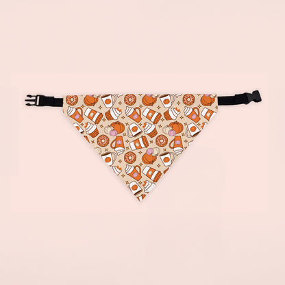 Bandana Otoño Coffee Pumpkins