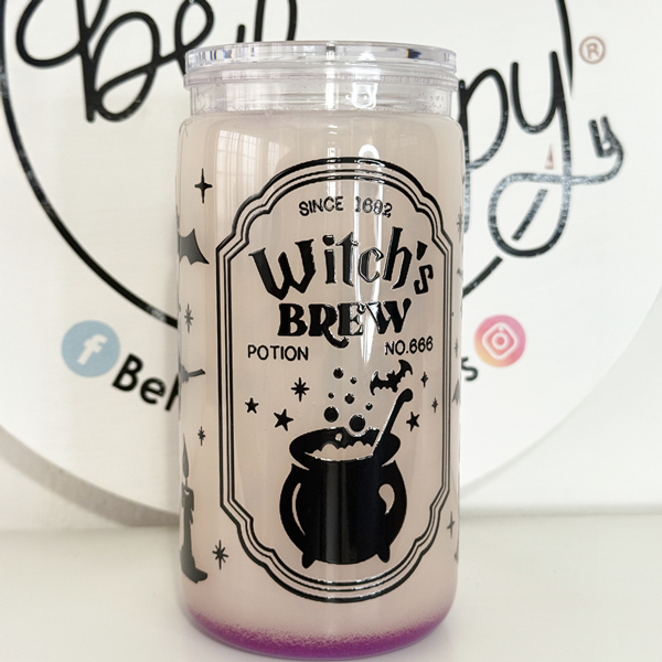 Vaso Mágico de acrilico de 16 oz halloween