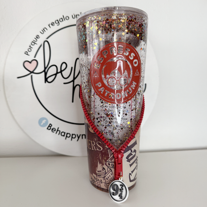 Vaso Acrílico Zipper Snow Globe HP Mod.1 (Glow in the dark)