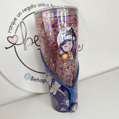 Vaso Acrílico Zipper Snow Globe C. Jones (Glow in the dark)