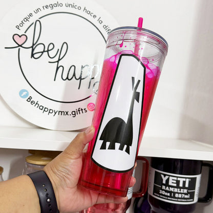 Vaso Acrílico Efecto Lava Poción Llama