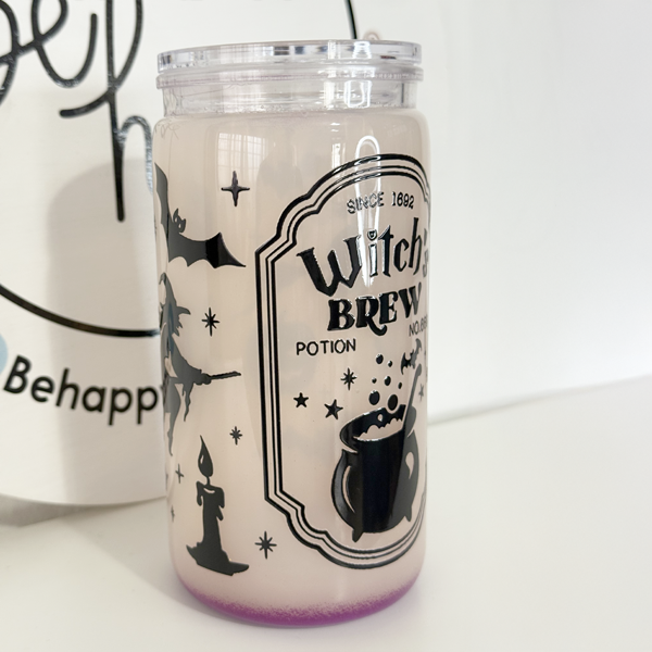 Vaso Mágico de acrilico de 16 oz halloween