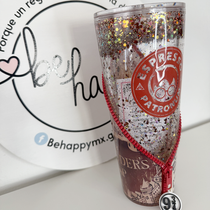 Vaso Acrílico Zipper Snow Globe HP Mod.1 (Glow in the dark)