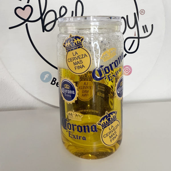 Vaso Tipo Lata de acrilico de 16 oz Cerveza