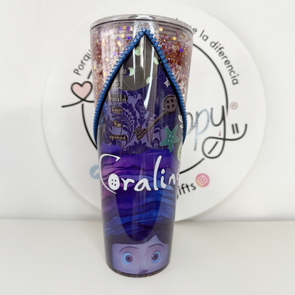 Vaso Acrílico Zipper Snow Globe C. Jones (Glow in the dark)