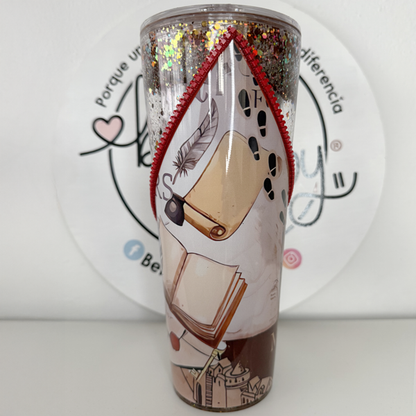 Vaso Acrílico Zipper Snow Globe HP Mod.1 (Glow in the dark)