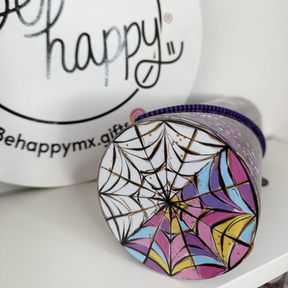 Vaso Acrílico Zipper Snow Globe M. Addams (Glow in the dark)