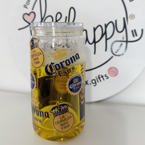 Vaso Tipo Lata de acrilico de 16 oz Cerveza