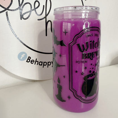 Vaso Mágico de acrilico de 16 oz halloween