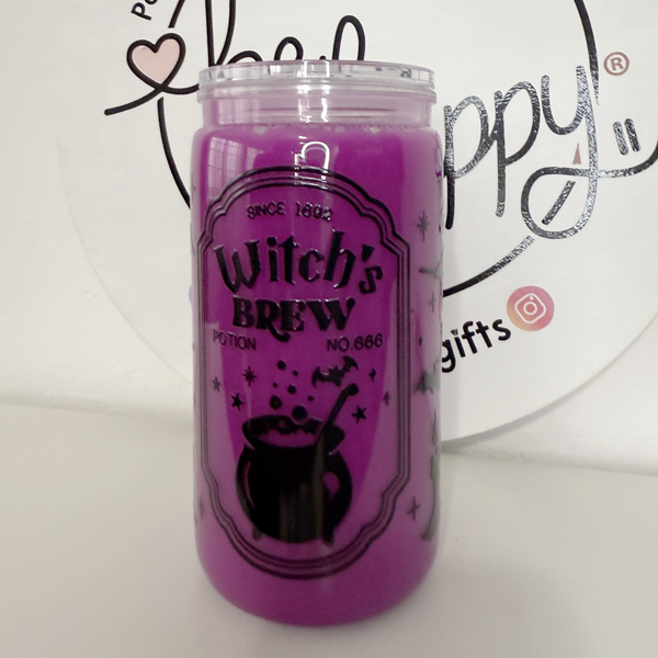 Vaso Mágico de acrilico de 16 oz halloween