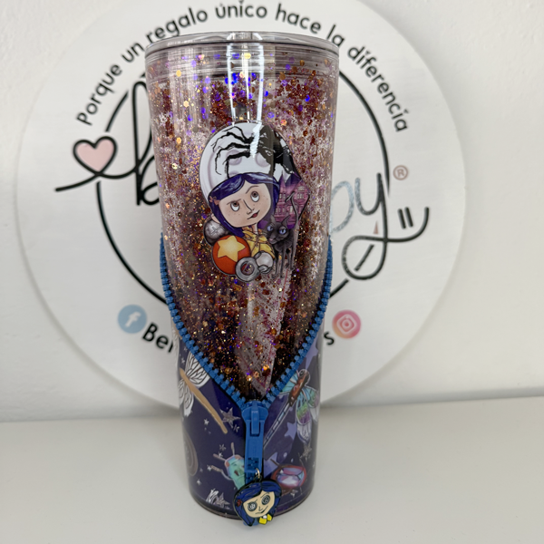 Vaso Acrílico Zipper Snow Globe C. Jones (Glow in the dark)