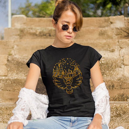 Playera Lechuza Mágica HP para Dama