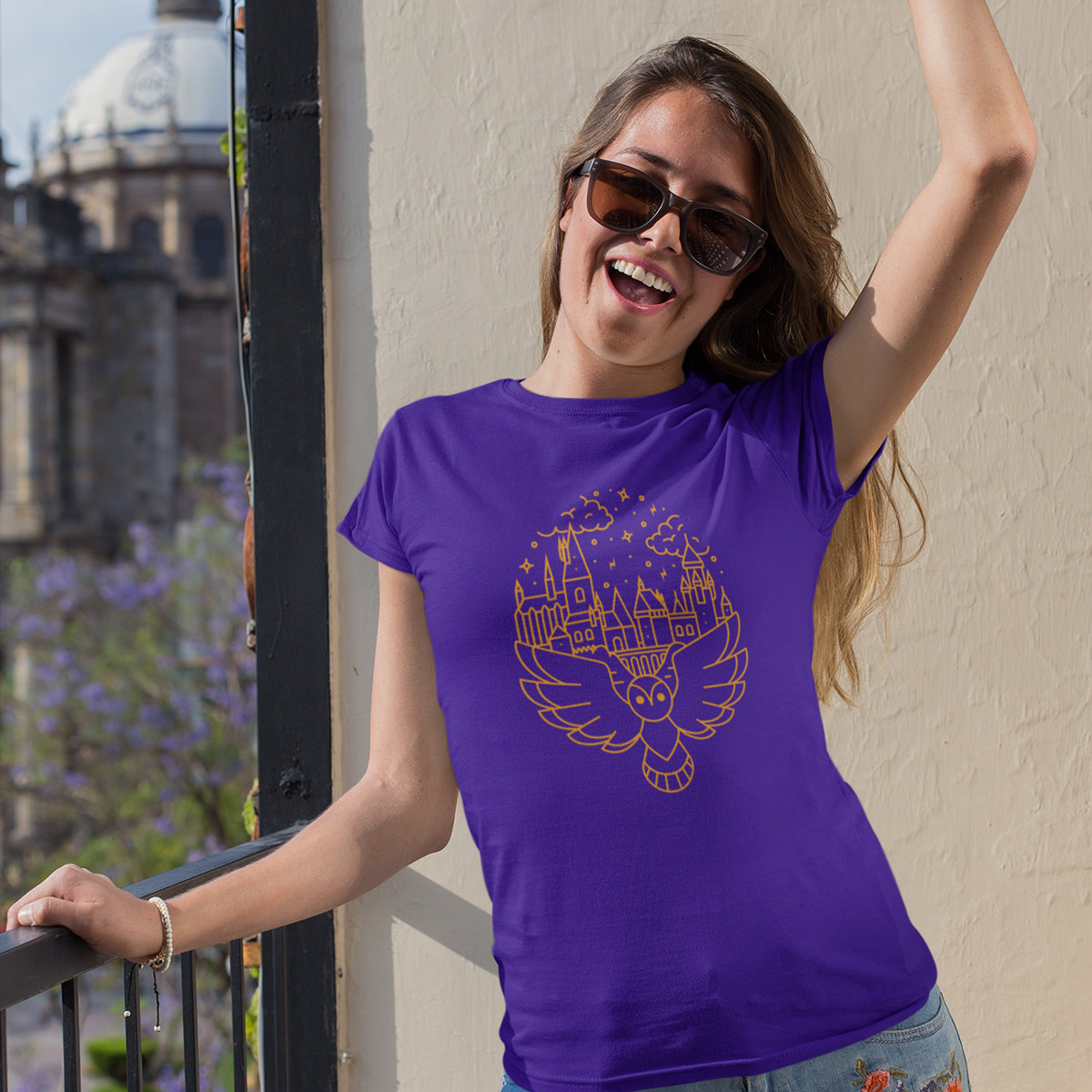 Playera Lechuza Mágica HP para Dama
