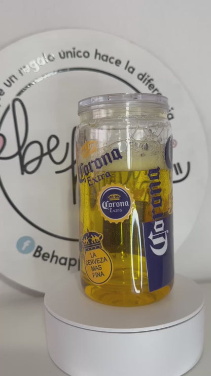 Vaso Tipo Lata de acrilico de 16 oz Cerveza