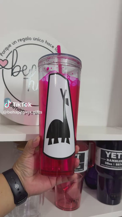 Vaso Acrílico Efecto Lava Poción Llama