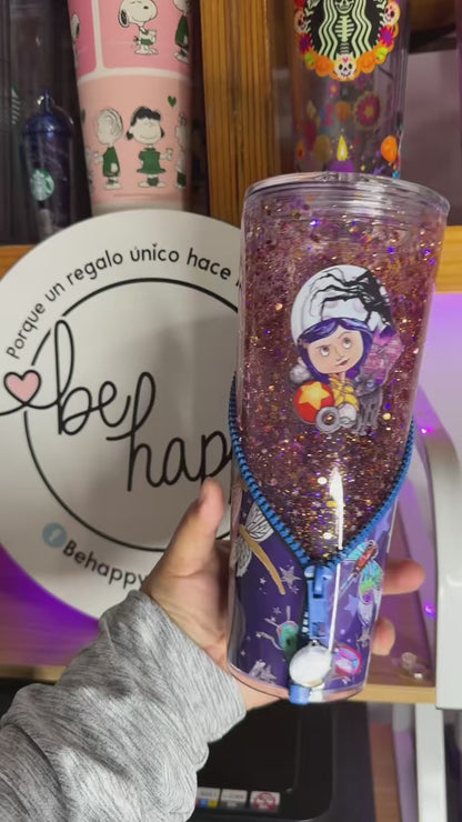 Vaso Acrílico Zipper Snow Globe C. Jones (Glow in the dark)