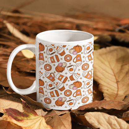 Taza 11oz Otoño Coffee Pumpkins
