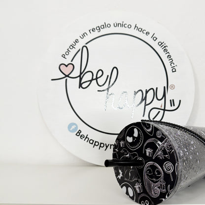 Vaso Acrílico Zipper Snow Globe Esqueleto